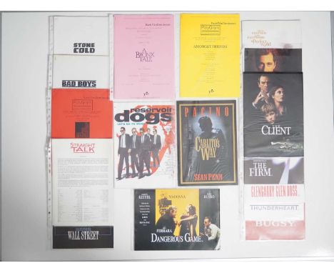 A group of mixed press campaign books, synopses, black/white stills etc to include RESERVOIR DOGS - promotional leaflet with 