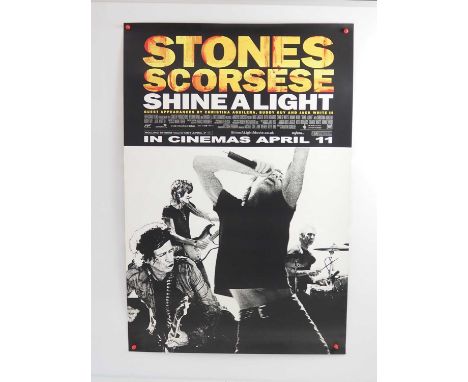 THE ROLLING STONES - SHINE A LIGHT (2008) - A one sheet film poster with diferent artwork front and back for this Martin Scor