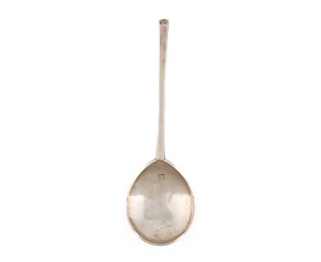 A Charles I silver Slip-top spoon, by John Feake, London 1638, fig-shaped bowl, tapering stem, the slip-top scratch initialle