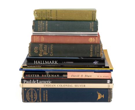 A collection of silver reference books,including Wilkinson, W. Indian Colonial Silver, London Silver Spoon Makers, Hester Bat