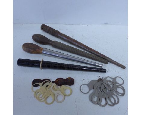A collection of ring sizers 