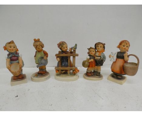 Five Goebel figures 
