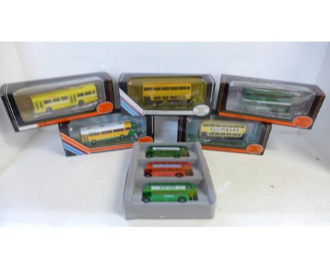 Six Exclusive First Editions die-cast model vehicles, boxed 
