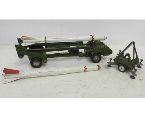 Two Corgi Major Toys Corporal Erector Vehicle and a Launcher for Corporal Missile 