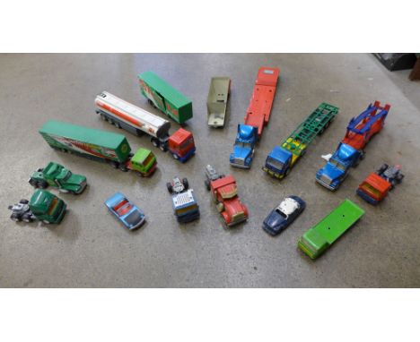 A collection of model vehicles 