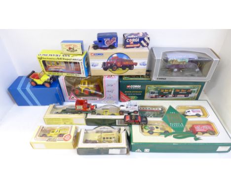 A collection of Corgi, Matchbox and Days Gone model vehicles, boxed 