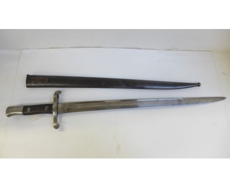A German bayonet with scabbard 