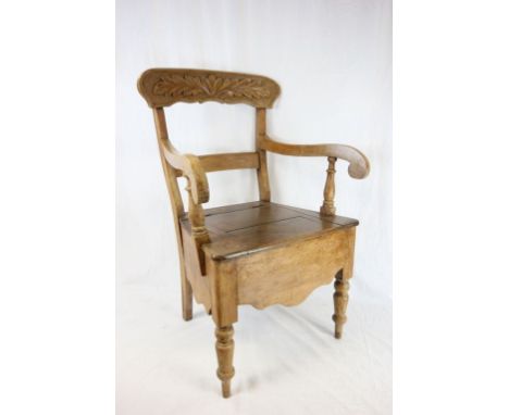 Late Victorian Commode Elbow Chair