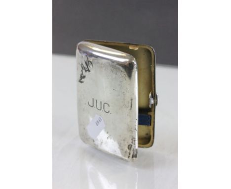 Chester hallmarked Silver cigarette case