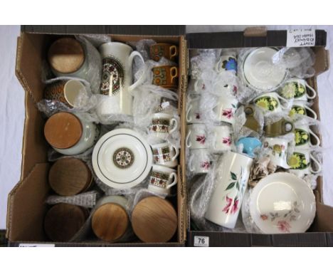 1960's/70's Tableware (total 63 pieces) comprising Myott (floral patterns including 'Rosita', 'Katrina', 'Giesha', 'Hawaii', 