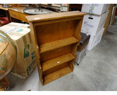 Pine hanging open wall shelf 