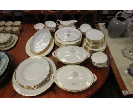 Royal Doulton ' Regent ' Dinner Service comprising Two Lidded Tureens, Nine Dinner Plates, Twelve Side Plates, Seven Tea Plat
