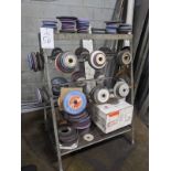 Rack of Assorted Grinding Wheels
