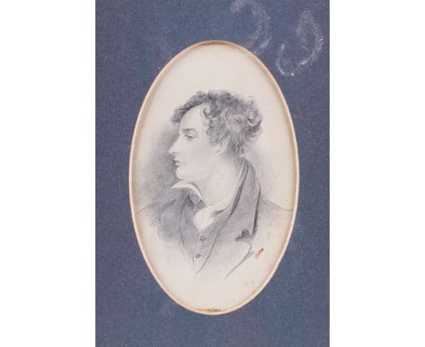 AFTER GEORGE HENRY HARLOWPortrait of Lord Byron
pencil
12 x 7.5cm