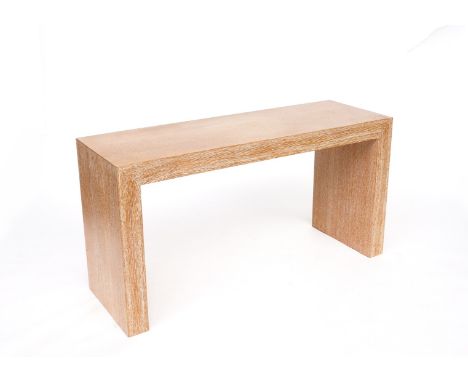 A MODERN LIMED OAK CONSOLE TABLE140cm wide; 46cm deep; 72cm high