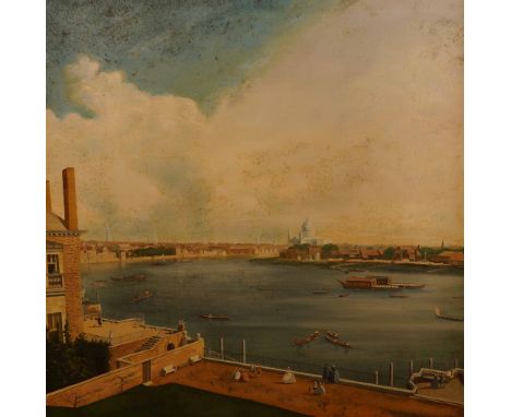 *** MACKAY (20TH CENTURY) AFTER CANALETTOLondon, The Thames and The City of London from Richmond House
signed and dated 'Mack