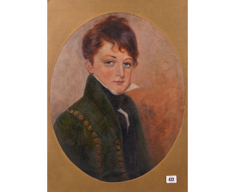 ENGLISH SCHOOL, 19TH CENTURYPortrait of a boy in a green coat
oil on canvas
51 x 41cm