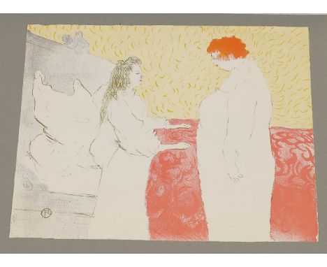 AFTER HENRI DE TOULOUSE-LAUTRECFemme au lit, profil, au petit lever, from Elles
with Toulouse Lautrec Circle stamp
print
40 x