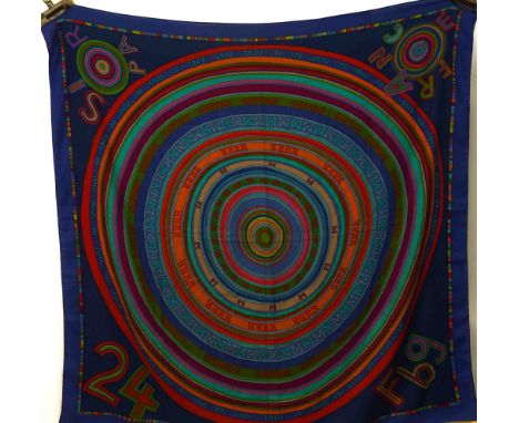 HERMES: THREE SILK AND CASHMERE BLEND SHAWLS INCLUDING 'TOHU BOHU' (3)Unboxed, including 'Tohu Bohu' by Claudia Stuhlhofer Ma