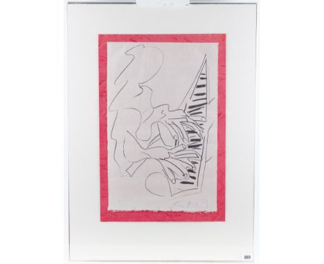 AFTER CERI RICHARDSThe Pianist
reproduction print
49 x 31cm
ARRPrinted signature.