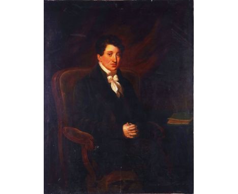 ENGLISH SCHOOL, 19TH CENTURYPortrait of a gentleman
oil on canvas
126.5 x 98cm
(unframed)