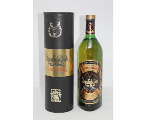 Glenfiddich - Pure Malt Scotch Whisky, 1l, in presentation tube.
