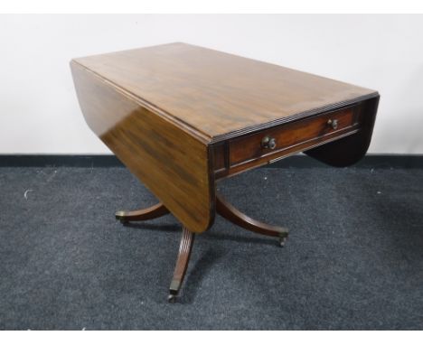 A Victorian mahogany sofa table