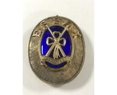 A silver gilt and enamel Masonic medal, Essex, dated 1959