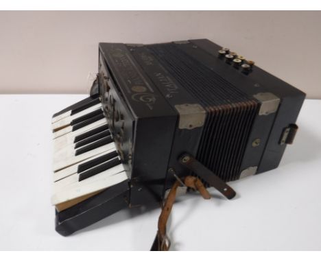 A piano action accordion 