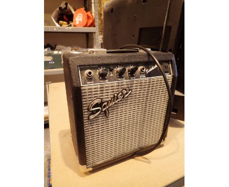 Squier 28W guitar amplifier CONDITION REPORT: The electrical items included in this lot have been PAT tested and have PASSED.