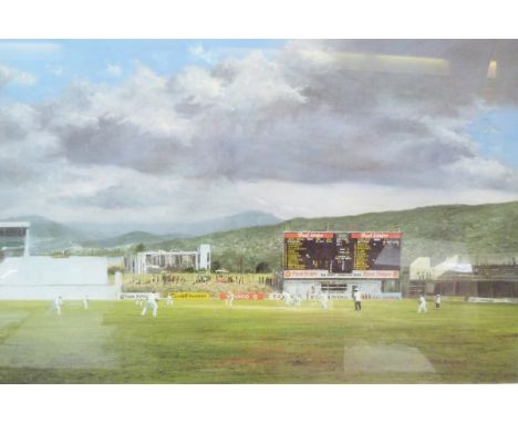 After Jack Russell 
Limited edition colour print 
"Moment of Victory", signed in pencil and numbered 348/405 and also bearing