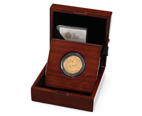 1902 King Edward VII gold Double Sovereign or Two Pound struck at the London branch of the Royal Mint. Obverse: George Willia