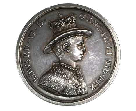 1884 Christ's Hospital School silver Marker's Prize medal awarded to Clarence Connell (Eimer 29, Pingo 66). Obverse: portrait