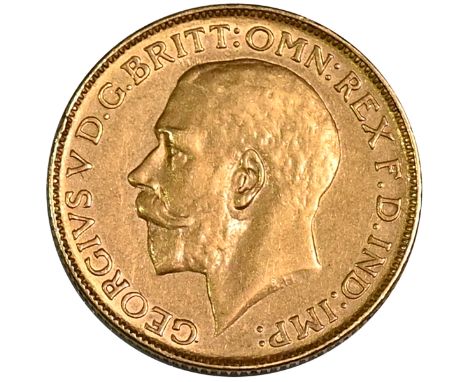 1926 King George V gold 'full' Perth Mint Australia branch Sovereign (S 3999, Marsh 244/245). Obverse: Sir Edgar Bertram Mack