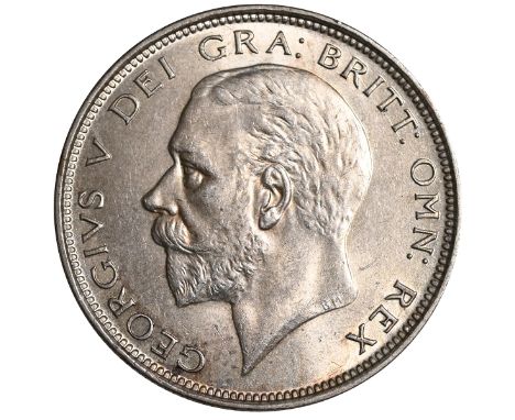 1926 King George V silver Halfcrown coin in 50% silver with a portrait by Edgar Bertram Mackennal (S 4021). Obverse: uncrowne