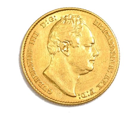 1832 William IV gold 'full' Sovereign with Second Bust of the King (Marsh 17, S 3829B). Obverse: second bust, bare head portr