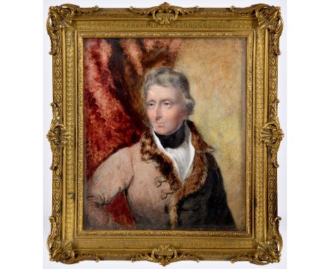 Sir George&nbsp;Hayter&nbsp;K.S.L. (1792-1871) - Portrait Miniature of General George Henry Vansittart,&nbsp;bust length in a