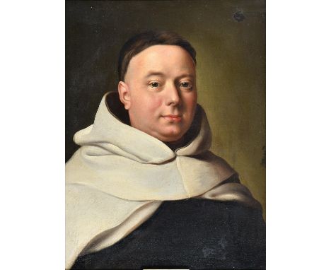 Attributed to Jean Francois de Troy (1679-1752) ‘ Portrait of a Carmelite Monk,&nbsp;oil on canvas, 38.5 x 36cm  Provenance: 