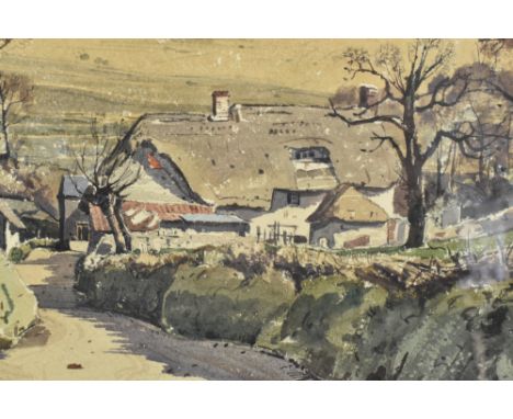 (ARR) Claude Muncaster (British, 1903-1974) - ' Boscombe in Dorset ' - An early 20th century watercolour on paper landscape p