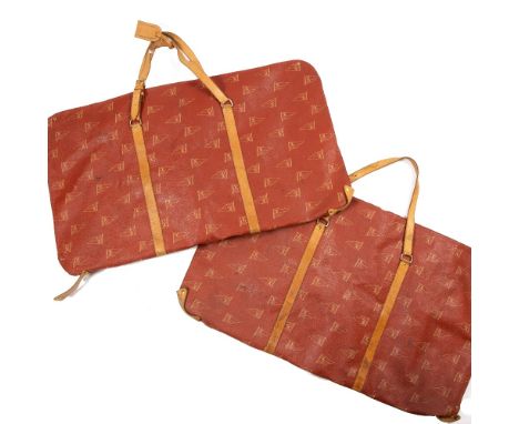 A VINTAGE LOUIS VUITTON LIMITED EDITION AMERICAS CUP MONOGRAM PORTE HABIT with leather trims and one other 86cm x 51cm (2)