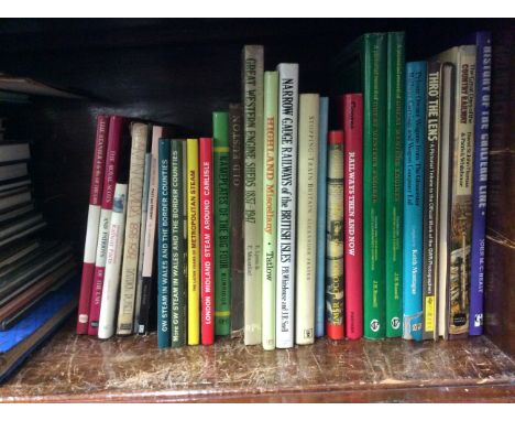 A QUANTITY OF RAILWAYANA BOOKSand related titles to include Shadows of the Great Western, The Country Railway, Great Western 