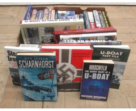 Collection of books relating to U-Boats and the Kriegsmarine inc Jacobsen(Alf R.) Scharnhorst, Sutton Publishing, 2003, Suhre