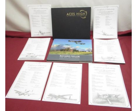Taylor(Richard) The Art of Combat Richard Taylor, Griffon International, 2014, Aces High Aviation Gallery, with 7 signed limi