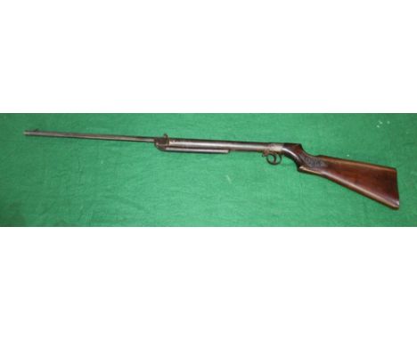 c.1920's BSA .177 vintage break barrel air rifle, with BSA engraved into stock, barrel L18.5", overall L41.5" 3.2ft/lb 