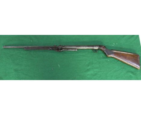 B.S.A vintage (possible 1920s) underlever top loader break barrel air rifle over all length 45inches SN:s12885 3.6ft/lb .22 