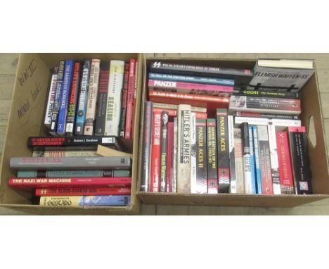 Collection of books relating to the S.S., Gestapo, Panzer Divisions and other WWII German forces inc. Dams(Carsten) and Stoll