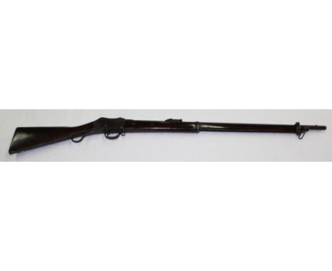 Martini Henry Mk.II Enfield rifle 1873 (no ramrod) with folding ladder sight, total length 125cm 