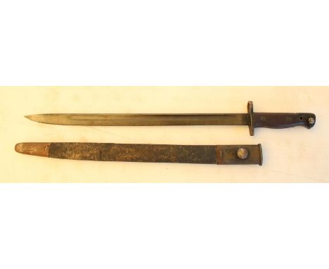 1907 Enfield Field Bayonet with Scabbard