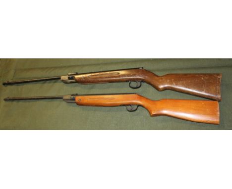 A Anon/shaw 300 break barrel air rifle .177. And A diana model 27 break barrel rifle .22 
