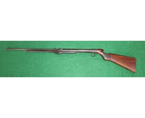 c.1910's - 1920's vintage underlever top no.2 loader air rifle (possibly BSA), overall L45, "serial no. S3262 6.7ft/lb (butt 